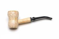 Missouri Meerschaum Great Dane Spool Corncob Tobacco Pipe Bent