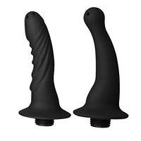 Connecting Shower Tube Silicone Enema Nozzle Attachment 2Piece Set Cleaning Anal (D+E)