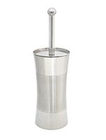 StainlessLUX 71190 Two-Tone Stainless Steel Toilet Bowl Brush - Quality Bath Accessory for Your Home