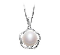 Bobbie White 9-10mm AA Quality Freshwater 925 Sterling Silver Cultured Pearl Pendant For Women