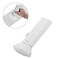 ELECOM Cleaning Brush Display and Compact Storing Model, Compact Storing Model, Soft and Hard Brushes/White/KBR-014AS