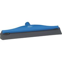 Vikan 77163 Rubber Polypropylene Frame Ceiling Single Blade Squeegee, 16", Blue