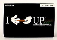 I Roll Up USA 1 1/4 Size Premium Hemp Papers 1 Pack
