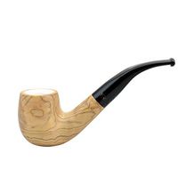 Gasparini ULIVO Olive Tree Meerschaum Lined Bent Billiard Tobacco Smoking Pipe