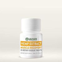 Life Bloom Organics - Quick Dissolve Hemp Extract Muscle Recovery Tablets - Muscle Recovery Formula - 25 Instant Dissolve Tablets - 10 mg per Tablet