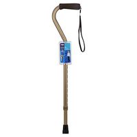 Carex Bronze Finish Aluminum Cane with Offset Handle, Cushion Grip, Strap, 6 (RMA72800) Category: Walking Canes