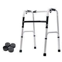 Yadianna Elderly Walker Lightweight Folding Wheeled Walker with Four-Legged Walking Stick Auxiliary Walker Non-Slip Walking Stick with Hospital (Color : Without Pulley) (Color : Without Pulley)