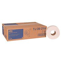 Tork Advanced TJ0921A Jumbo Bath Tissue Roll, 2-Ply, 8.8" Dia, 3.55" Width x 1,000' Length, White (Case of 12 Rolls, 1,000 per Roll, 12,000 Feet)
