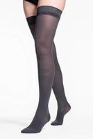 SIGVARIS Women’s Style Soft Opaque 840 Closed Toe Thigh-Highs w/Grip Top 15-20mmHg