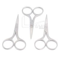 LAJA Imports Nail Cuticle Scissor Precision Fine Tip Multi-Purpose Manicure Pedicure Shear, Beauty Instruments, Saloon Tool Kit Stainless Steel 3.5 Inch 3 Pieces