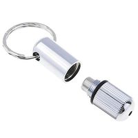 NATFUR Silver Pocket Stainless Steel Cigar Punch Cutter Key Chain Keyring Elegant Pretty Cute Holder Perfect for Gift Pretty Novelty Great Lovely