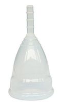 Small Size Silicone Menstrual Cup Moon Cup - 5 Colors Choice (Clear)