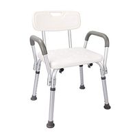 Bathroom Accessories Aluminum Alloy Bath Chair Pregnant Women Disabled Children Medical Bathroom Shower Chair Multi-Function Anti-Skid Height Adjustable with Armrests