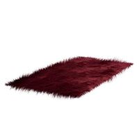 Theoylos Faux Fur Sheepskin Area Rug Shaggy Wool Carpet for Bedroom Girls Living Room Home Decor