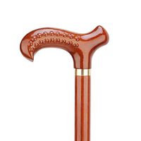 ELIUSI Fashion Solid Wood Walking Sticks for Men and Women, Handle Massage Design Walking Canes with Non-Slip Rubber Tip,A1_96cm
