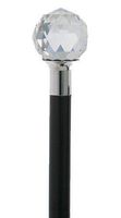Crystal Ball Walking Cane Made of 144 Facet Austrian Crystal