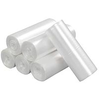 Garbage Bags, Thicker Trash Bags Tough Rubbish Bags Heavy Duty Bin Bags - For Kitchen Living Room Bedroom Bathroom Office(150Counts) (Color : White, Size : 60X70CM)