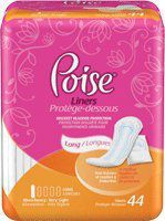 Poise Pantyliner Super Abs, Xtra Coverage,44/Pk
