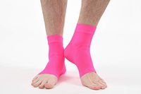 OS1st FS6 Performance Foot Sleeve(s) for Plantar Fasciitis Pain Relief, Heel Pain and Arch Support (L, Pair, Pink)