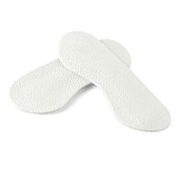 uxcell Leather Heel Cushion Pads Heel Self-adhesive Shoe Insoles for Women White Large-6 Pairs