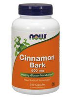 Now Foods - Cinnamon Bark 600 Mg 240 Caps Pack Of 2