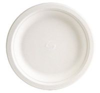 6" Compostable Plate, Heavy Duty, Bright White, Made from Sugarcane - Renewable, Sustainable and Biodegradable