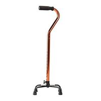HEALLILY Walking Cane Four Leg Lightweight Portable Hand Metal Walking Stick for Men Women Elderly Seniors Handicap (Packing in Separate Carton)