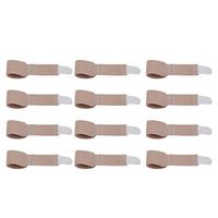 Healifty 12PCS Bunion Corrector Sleeve Toe Corrector Seperators Bunion Relief Protector Toe Straightener for Hallux Valgus and Big Toe Joint - Size S