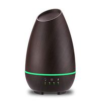 Aromatherapy Essential Oil Diffuser 500ml Aroma Diffusers Wood Grain Ultrasonic Cool Mist Humidifier with Touch Control Timer Adjustable Mist Waterless Auto Shut-off