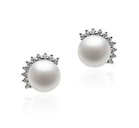 Louisa White 7-8mm AA Quality Freshwater 925 Sterling Silver Cultured Pearl Earring Pair For Women