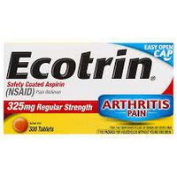 Ecotrin - Pain Relief - 325 mg Strength - Tablet - 125 per Bottle