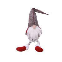 Elevin(TM) 20 Inches Handmade Christmas Gnome Swedish Figurines Holiday Decoration Gifts (Gray)