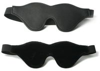 Strict Leather Black Fleece Lined Blindfold - Best