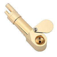 Premium Gold Brass Tube 72mm, Portable Detachable Metal Tube, Smoking Tube Brass Luxury Easy to Clean, Integrated Storage Room