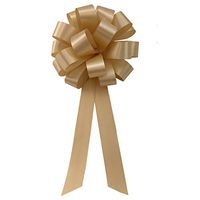 Cream Light Beige Pull Bows - 8" Wide, Set of 6, Wedding, Reception, Anniversary, School Dance, Birthday, New Years, Christmas, Thanksgiving