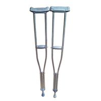 Medical Crutches, Underarm Stainless Steel Anti-Skid Height Adjustable, Can Be Used for Elderly Walkers to Assist Walking for The Elderly and People with Reduced Mobility