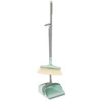 WEIFAN CAI - Long Handle Dustpan and Brush Sets Rotating Broom Wind Resistant Plastic Bristles Sweeping Hair (Color : Green, Size : 90x32cm)