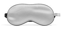ASUTRA Silk Eye Pillow for Sleep, Silver | Filled w/Lavender & Flax Seeds | 100% Hypoallergenic | Meditation & Light Blocking