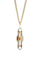 Buddha Maitreya the Christ Etheric Weaver® Pendant in Gold Wire - Quartz Crystal Vibrational Healing Tool