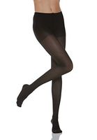 15-20 mmHg Compression Support Pantyhose. Italian Made (Size 4 Black)