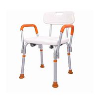 QZ Bathroom Non-Slip Shower Chair, Bathing Chair for The Elderly/Maternity/Disabled (Color : White)