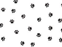 Small Black ANIMAL PAW PRINT 7x2x3" Cello Cellophane Party Treat Food Snack Bags (25)