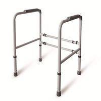 AXD Elderly Free Standing Toilet Frame Shelf, Adjustable Anti-Slip Safety Bathroom Support Hand Rail Disabled Grab