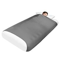 Sensory Compression Bed Sheet for Kids - Breathable, Stretchy, Deep Pressure Snuggle Pouch for Relaxing & Comfortable Sleeping (Twin Size, Gray) - Wash Bag Included