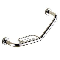 Bathroom Handrail Stainless Steel Safety Handle Bathroom Rail with Soap Net