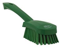 Vikan 41922 Heavy Duty Sweep Hand Brush, Polypropylene, Polyester Stiff Bristle, 10", Green