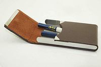 Pocket Cigarette Case Tobacco Cigar Storage Box Flip Top Holder Container - Hard Box and Holder with Solid Magnetic Flip Top Closure ，Christmas Xmas Best Gift ，Brown - no Cigarette