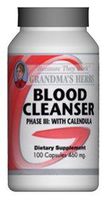 Blood Cleanser Phase III - All Natural Herbal Supplement That Cleanses The Blood - 100 Capsules