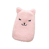 Hot Water Bottle with Cover, 350ml Portable Cute Cartoon Bear Mini Hot Water Bottle Bag Pocket Winter Warm Pouch Pink
