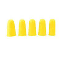 uxcell Silicone Finger Protectors Covers Caps for Hot Glue Wax Rosin Resin Honey Adhesives Scrapbooking Sewing in 3 Sizes Small Medium Large 5 in 1 Yellow